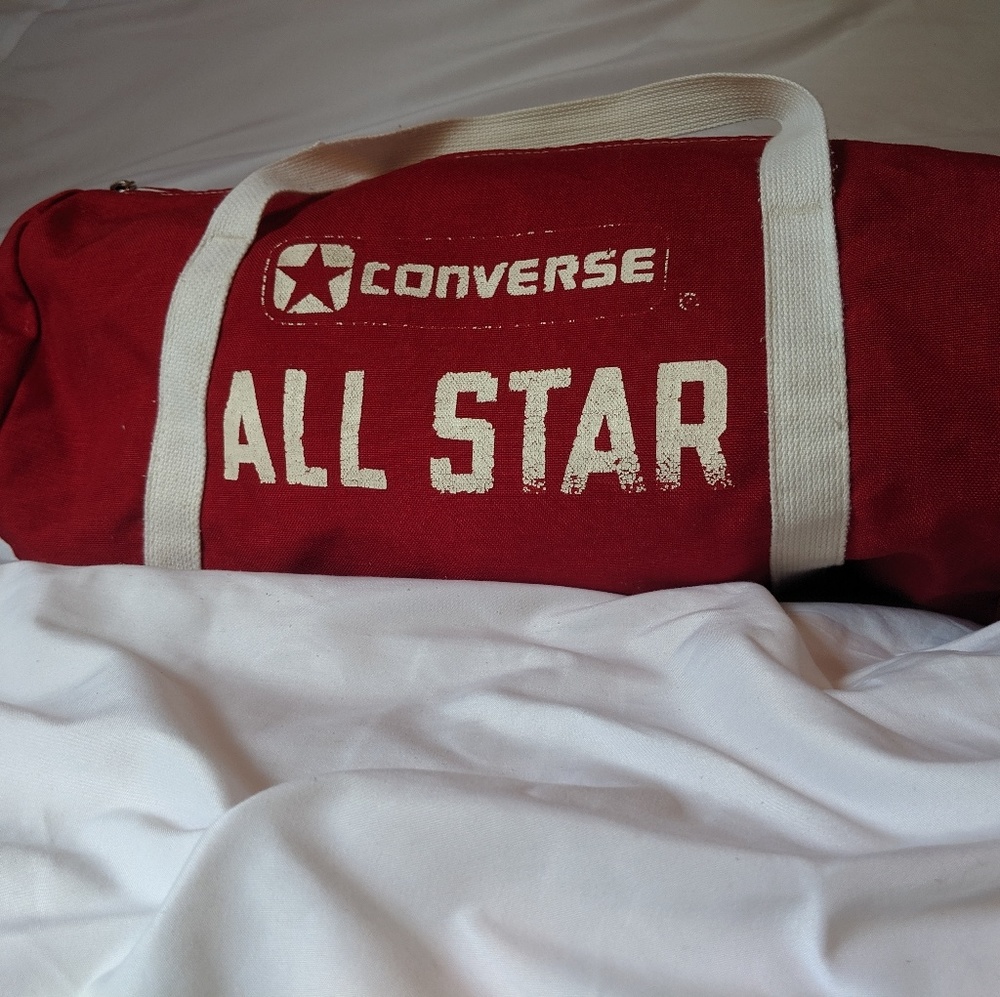 Vintage Red Converse Duffel Bag